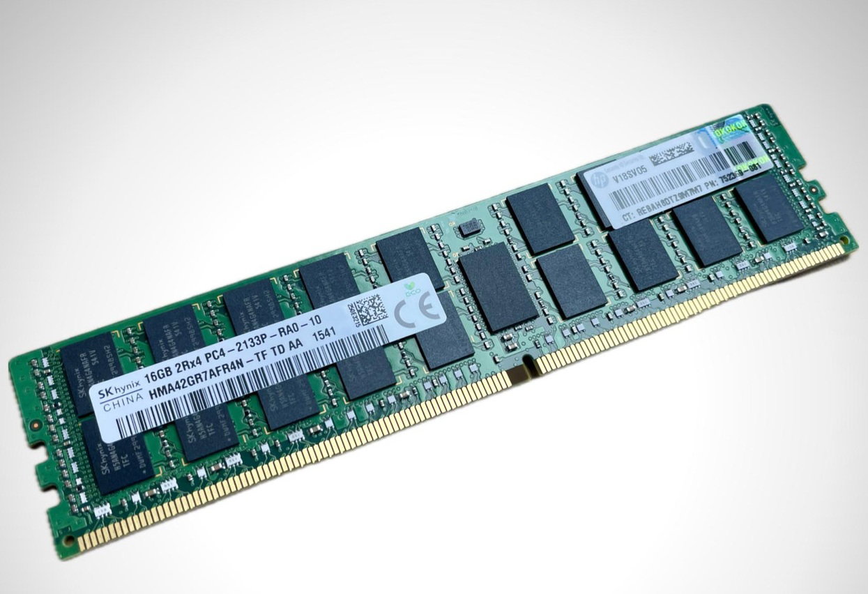 SK Hynix 16 GB PC4-2133P-RA0-10 RDIMM DDR4 Server Ram - HMA42GR7AFR4N-TF TD AA
